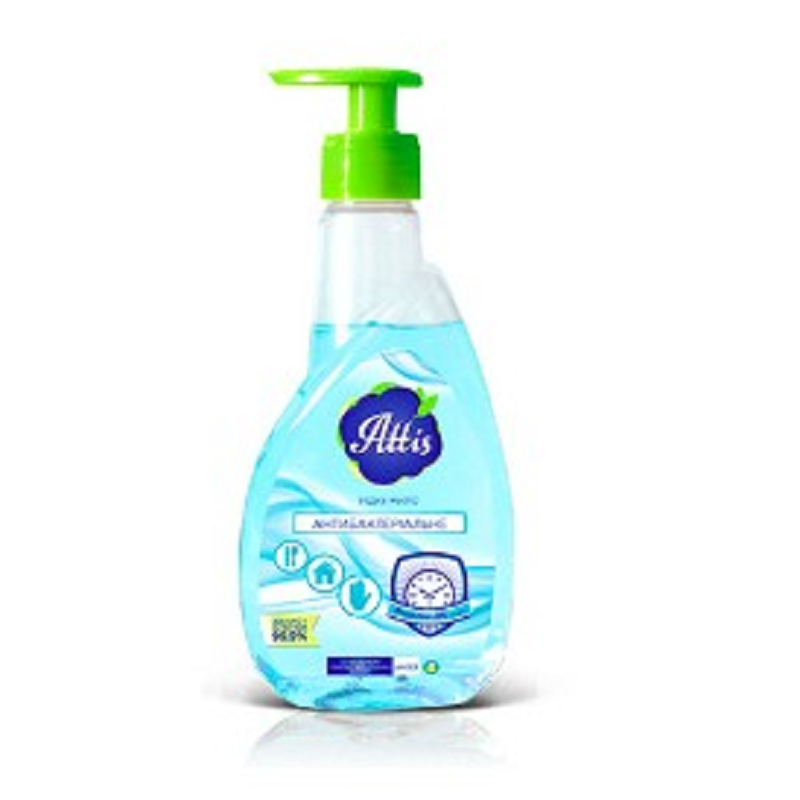 Мило рідке, Attis кухонне 330мл Антибактеріальне (4820167001377)